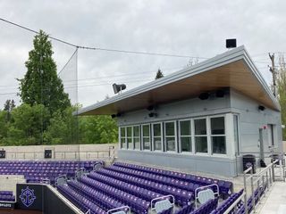 Etzel Field baseball stadium located on the University of Portland campus.