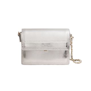 Ted Baker metallic bag to wear with a ruffle top 