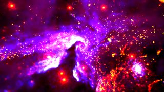 A new visualization, made with data from NASA's Chandra X-ray Observatory and other space telescopes, allows users to experience 500 years of cosmic evolution around the supermassive black hole at the center of the Milky Way galaxy.