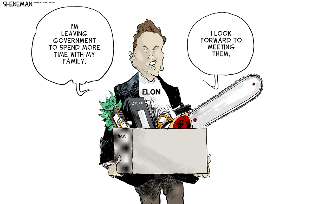 Political cartoon