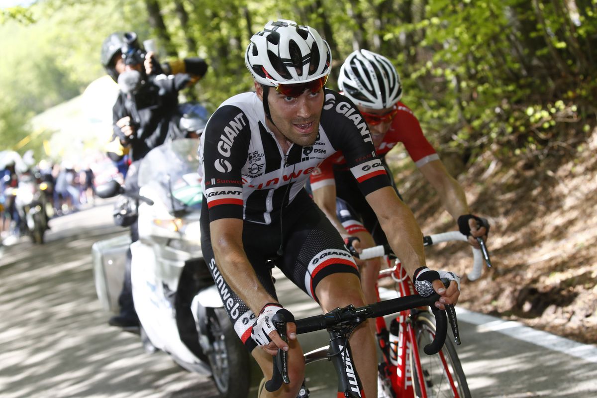 Tom Dumoulin and Bauke Mollema