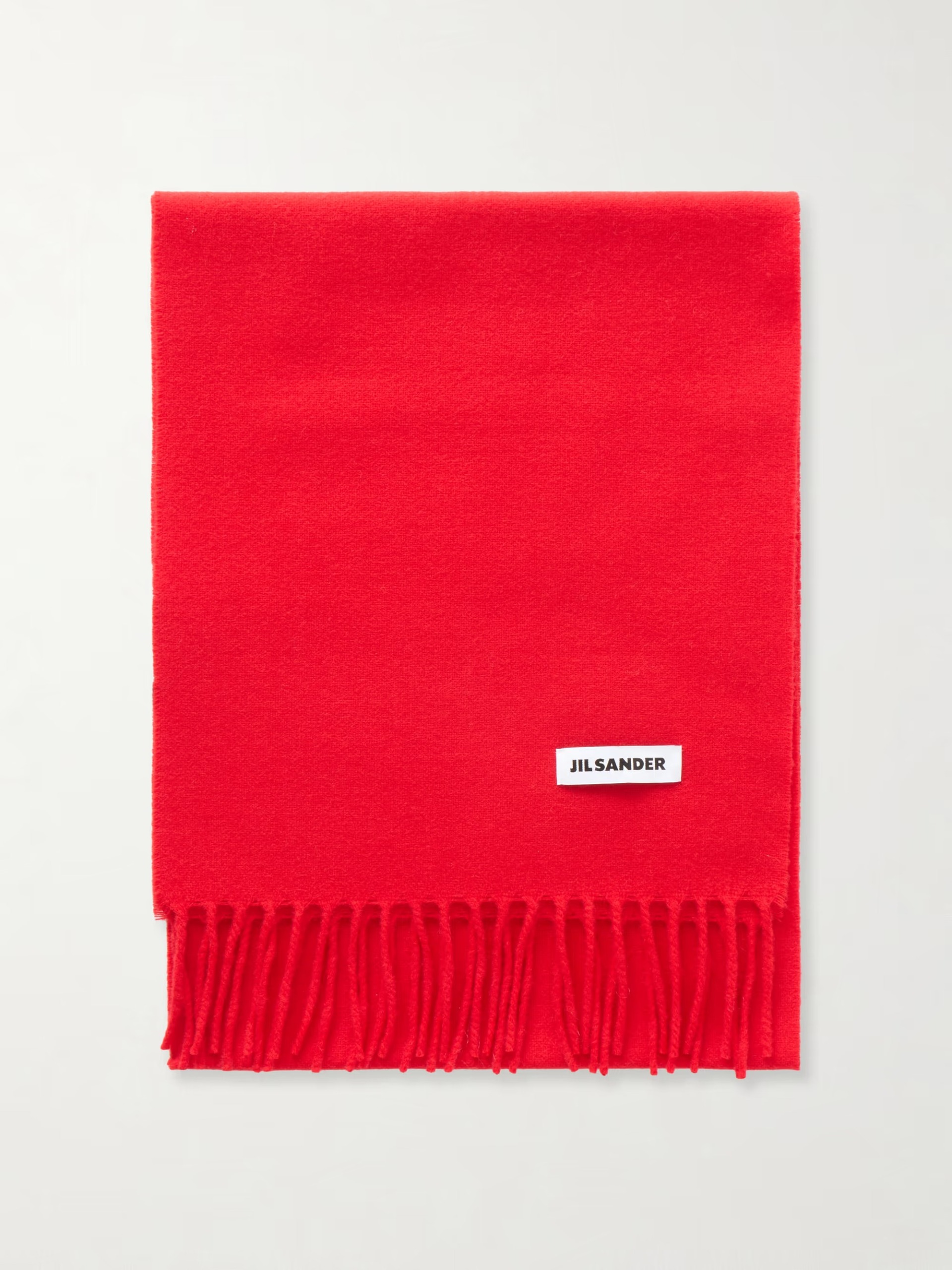 Jil Sander, Fringed virgin wool scarf