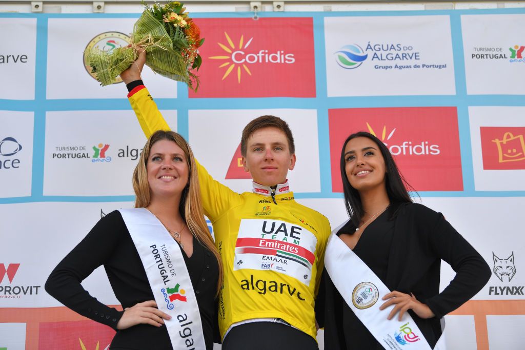 Race leader Tadej Pogacar (UAE Team Emirates)