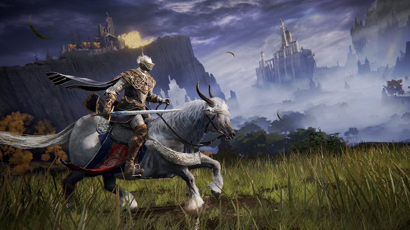Elden Ring character on a horse