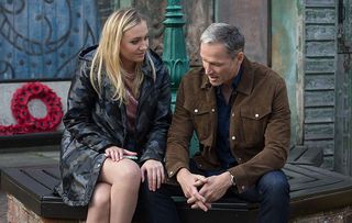 EastEnders Ray Kelly comforts Louise Mitchell