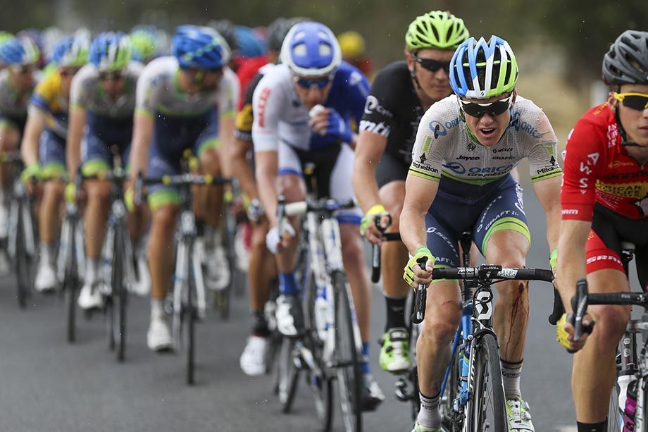 Simon Clarke was looking strong despite an earlier crash