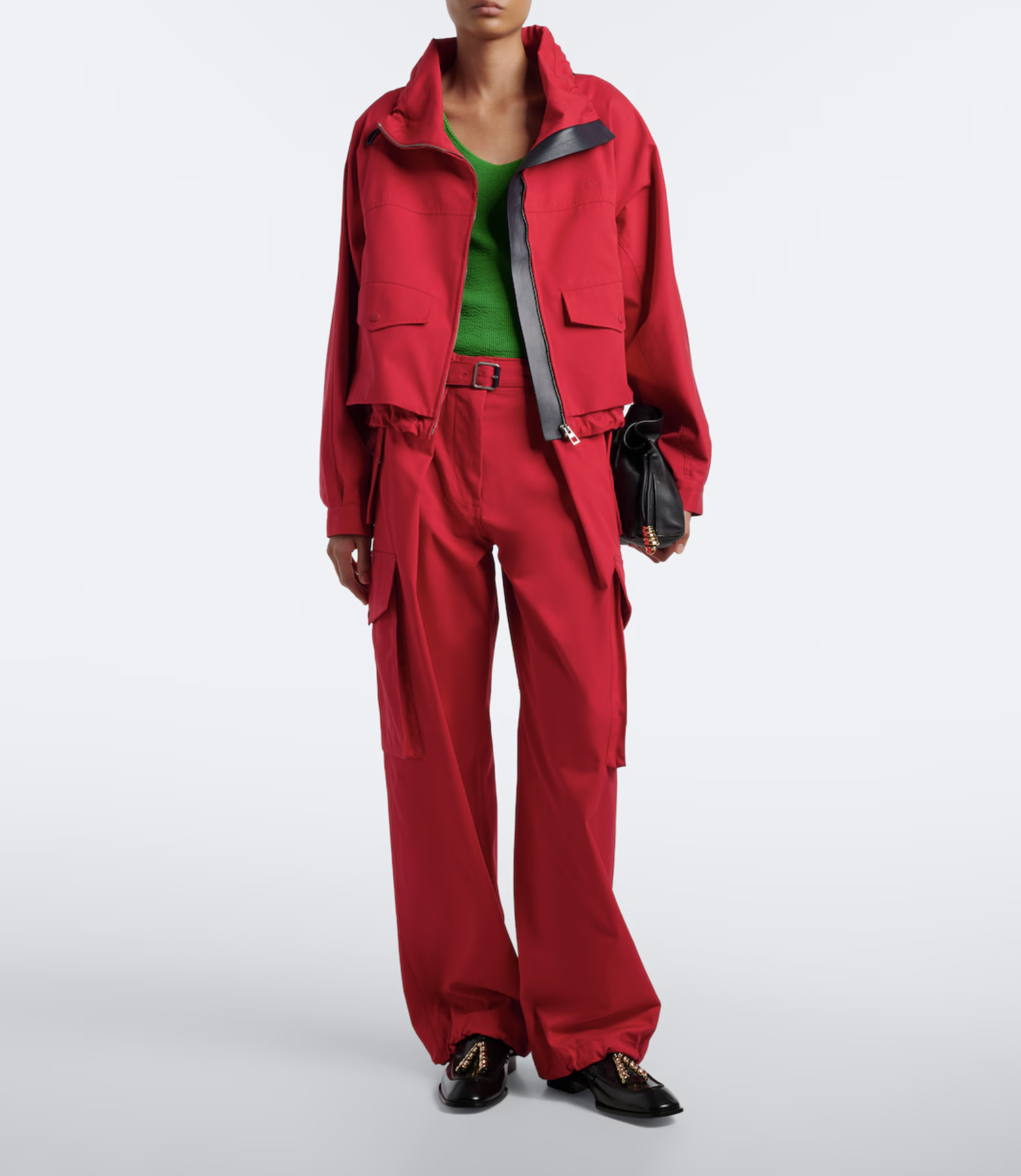 Loewe, Cotton and silk cargo pants