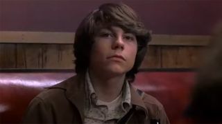 Patrick Fugit listening in, Almost Famous.