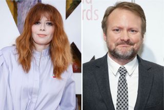 Natasha Lyonne and Rian Johnson. 