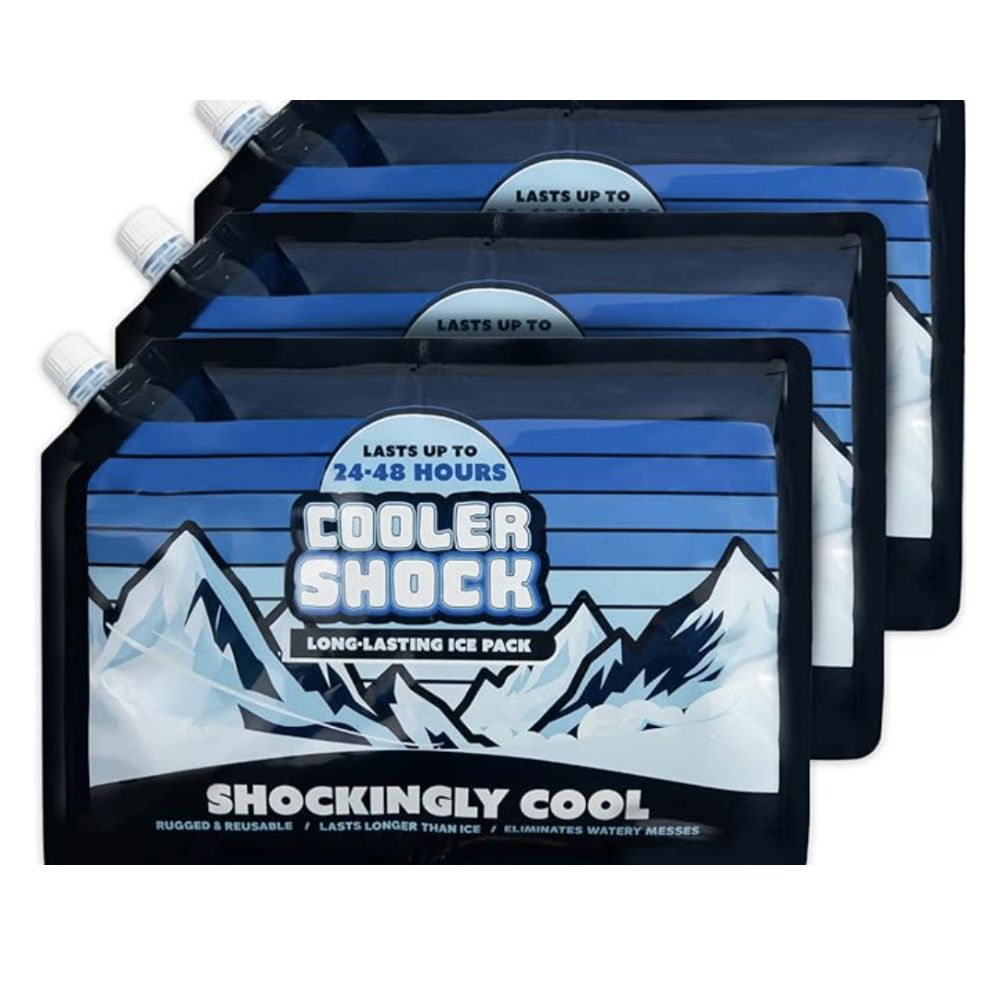 Three Cooler Shock reusable ice packs
