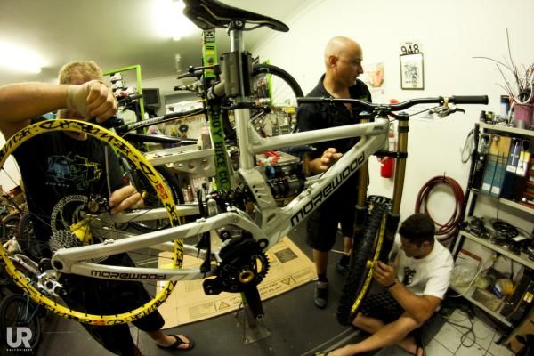 Mick Hannah's bike gets some love.