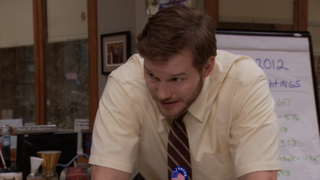 Chris Pratt as Andy Dwyer in Parks and Rec