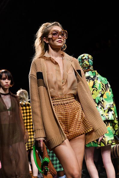 milan, italy september 19 gigi hadid walks the runway at the fendi show during the milan fashion week springsummer 2020 on september 19, 2019 in milan, italy photo by jacopo raulegetty images