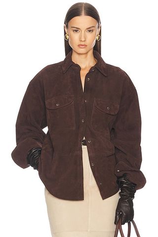 Suede Overshirt