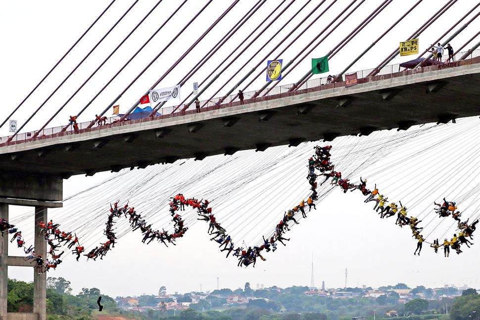 Amazing Physics How 245 People Jumped Off a Bridge at Once — and