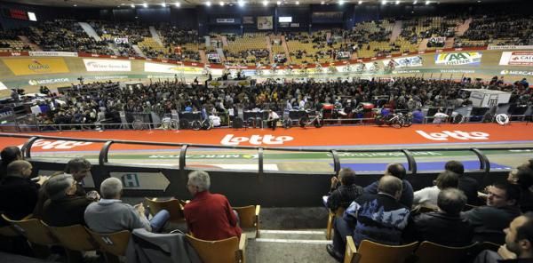 The Ghent track before the action begins