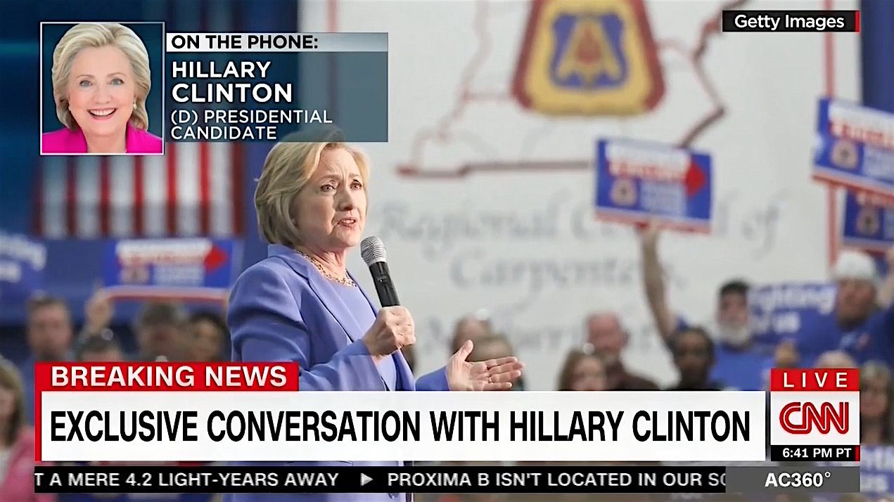 Hillary Clinton discusses emails, Trump, with CNN host Anderson Cooper