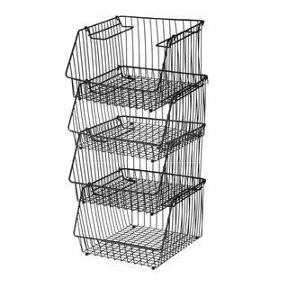 Large Stacking Wire Baskets