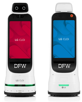 The LG CLOi GuideBot will helps guests at DFW.