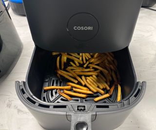 Cooked French fries in the Cosori Pro LE Air Fryer.