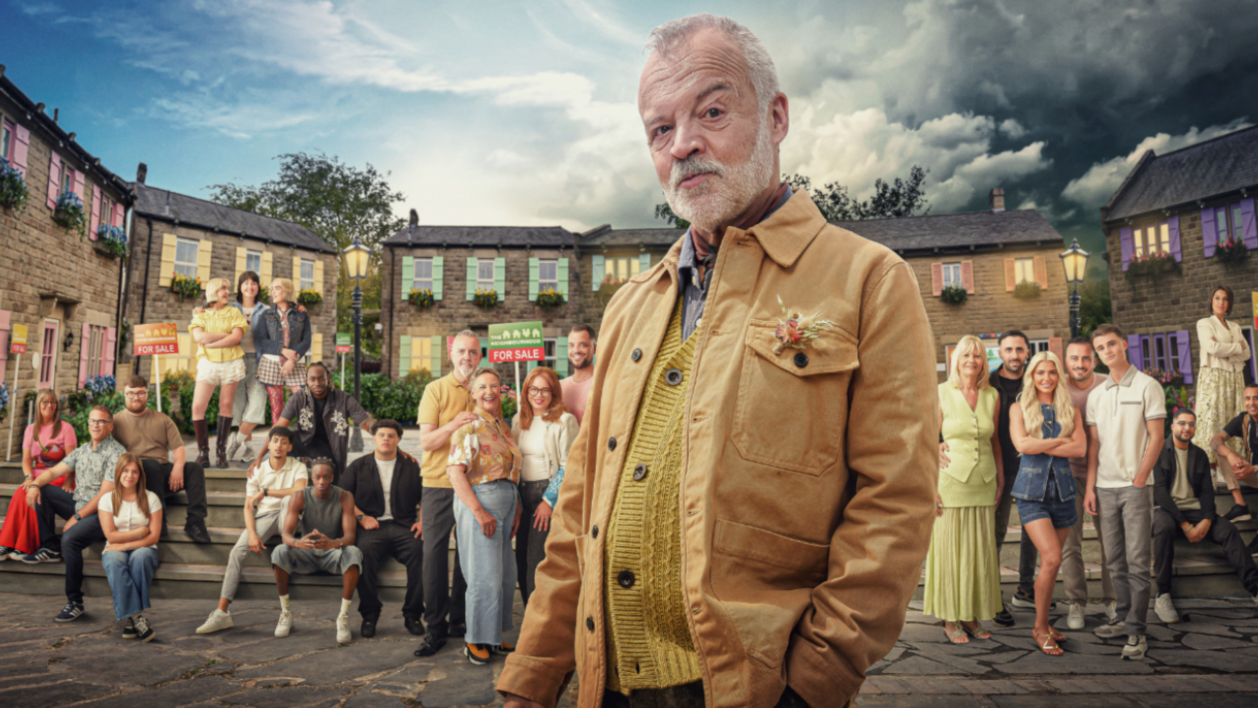 Graham Norton hosts the new game show, The Neighbourhood, on ITV