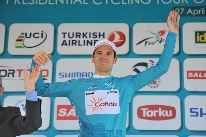 Race leader Rein Taaramae (Cofidis)