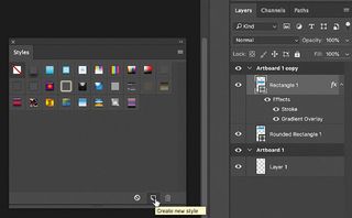 Saving layer styles help create greater consistency