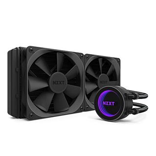 NZXT Kraken X52 240mm - All-in-One RGB CPU Liquid Cooler - CAM-Powered - Infinity Mirror Design - Performance Engineered Pump - Reinforced Extended Tubing - AER P120mm Radiator Fan (2 Included)