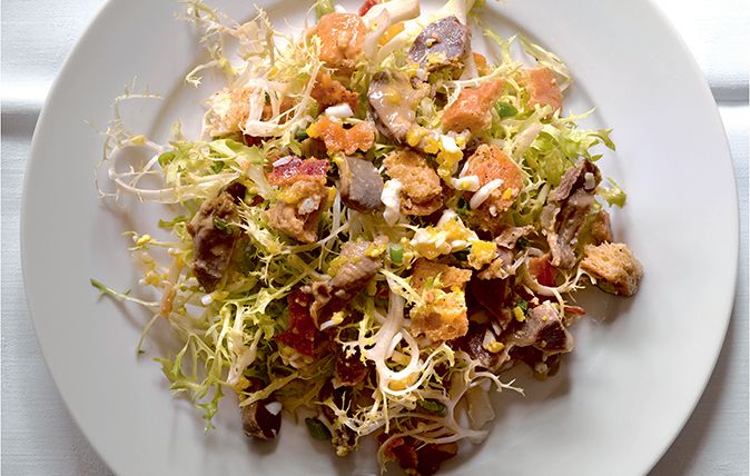 salad of poultry gizzards