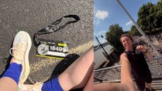 Grace Walsh wearing the Asics Superblast 3 trainers after finishing 10km race in London