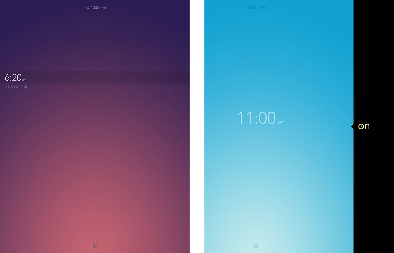 Best alarm clock apps for iPad CARROT Alarm, Rise, Night Stand HD 2