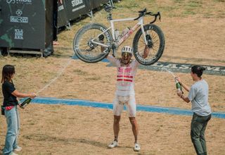 The Traka 200: Ex road pro Lukas P&ouml;stlberger holds off MTB chasers to win 'biggest gravel race in Europe' as Sofia G&oacute;mez Villafa&ntilde;e strikes out for second straight title