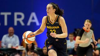 Caitlin Clark in action for Indiana Fever against the Connecticut Sun