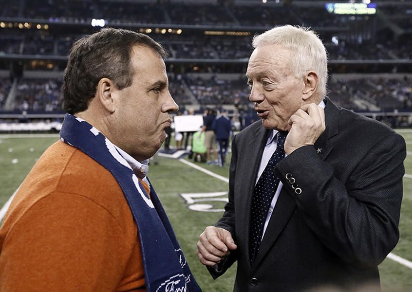 Cowboys owner funded Chris Christie&amp;#039;s jaunt to watch Dallas&amp;#039; playoff game