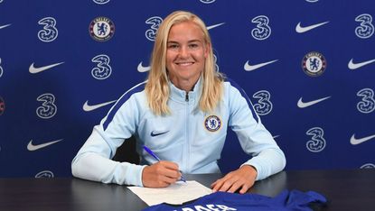 Chelsea Women have signed Danish star Pernille Harder on a three-year deal 