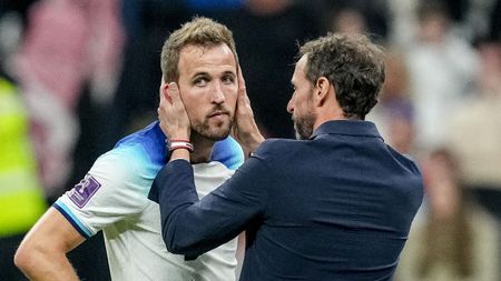 Gareth Southgate consoled Harry Kane after his penalty miss 