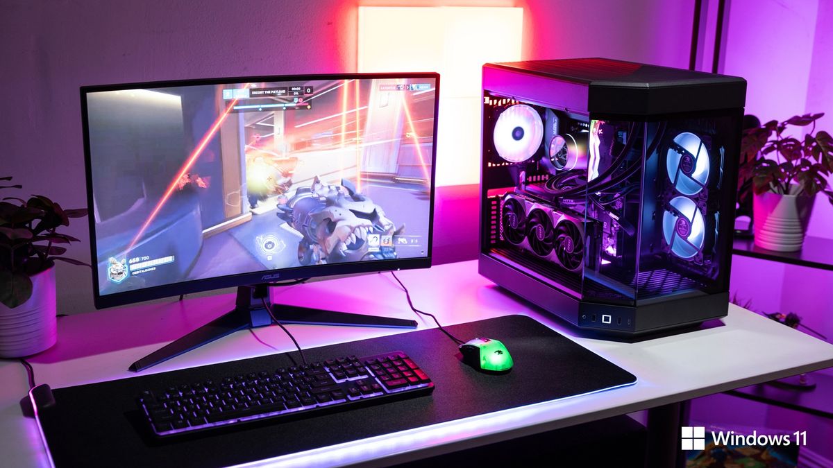 iBUYPOWER’s RDY gaming desktop PC with NVIDIA GeForce RTX 4070 graphics cards.