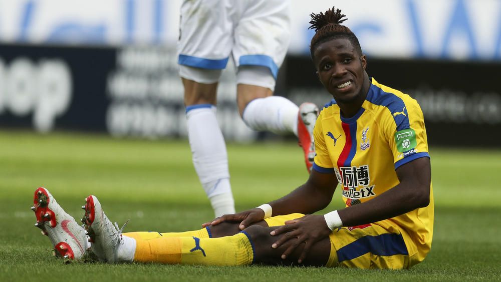 Zaha: I'd have to break my leg for a red card | FourFourTwo