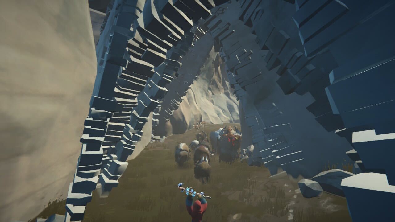 Screenshots from Herdling, played on Switch 2