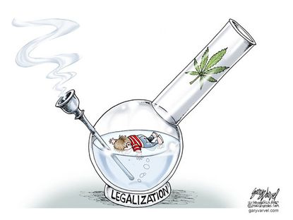 Editorial cartoon marijuana legalization