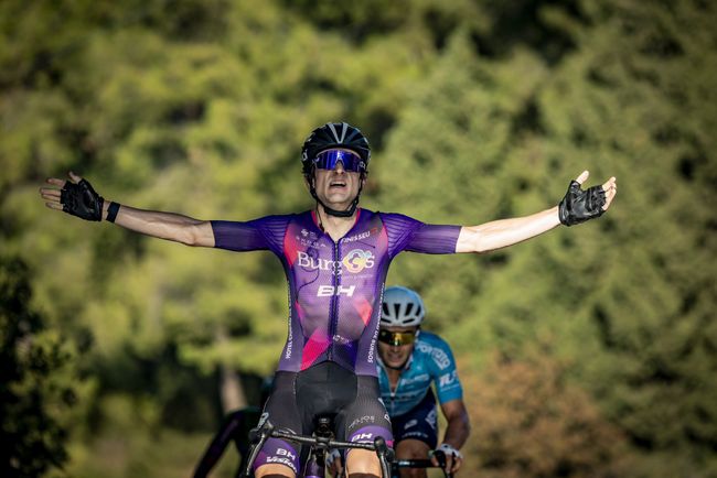 La vittoria di Langellotti nella sesta tappa (foto Sprint Cycling)