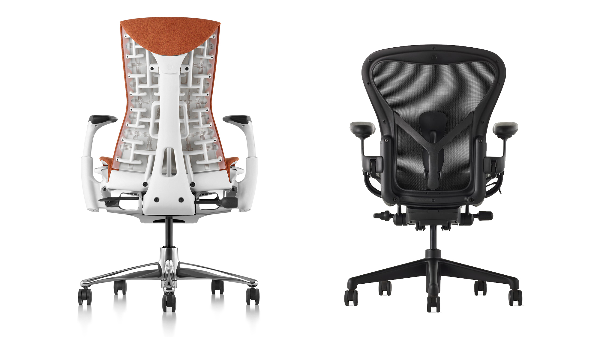 Herman miller Embody and Aeron backs