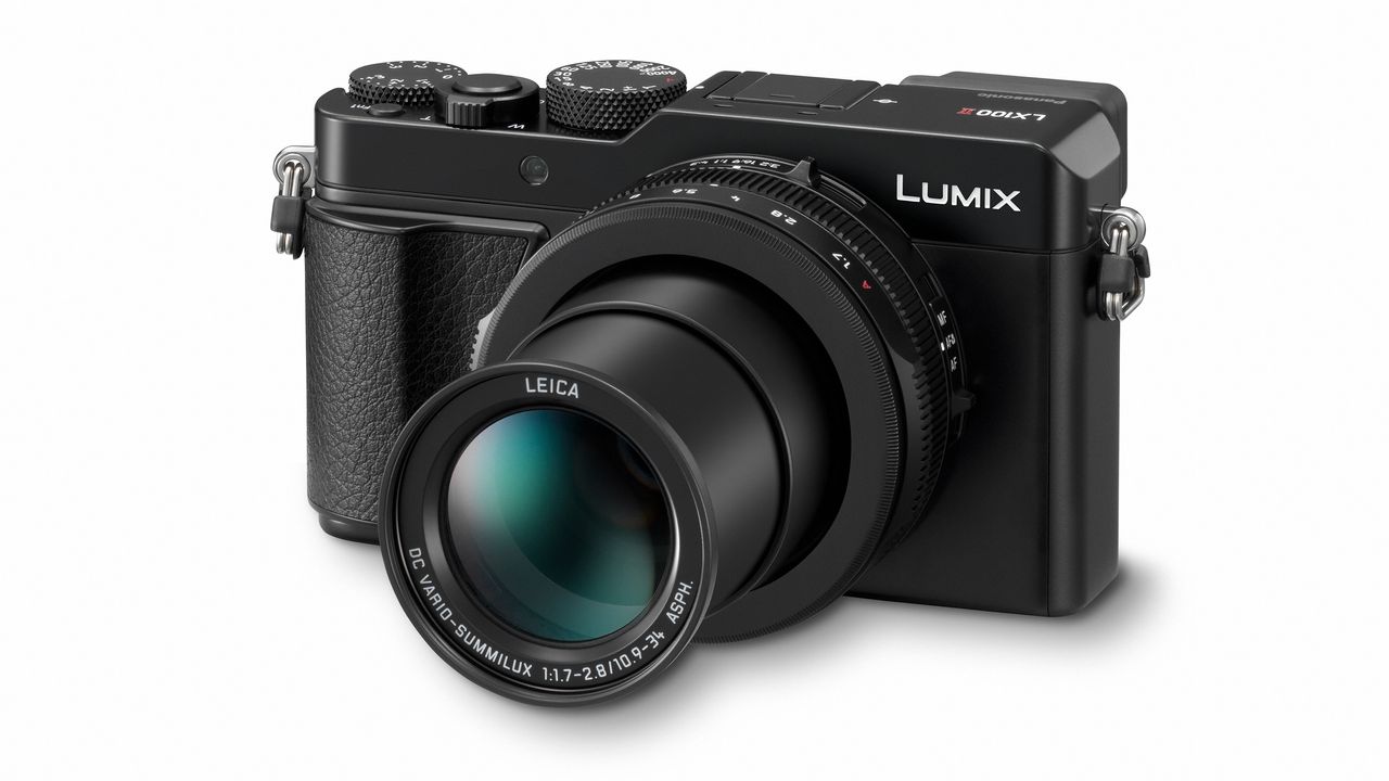 The LX100 II's lens offers a 24-75mm equivalent focal range and a maximum aperture of f/1.7-2.8