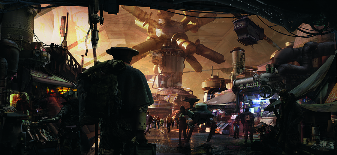 Concept art for a video game