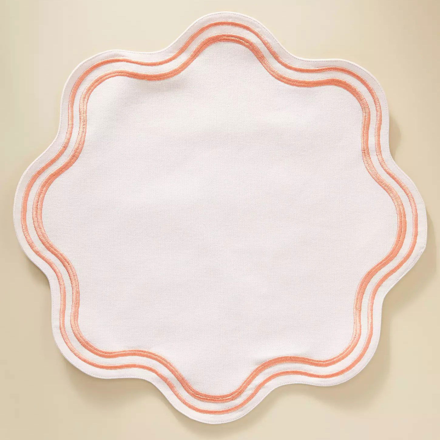 Madeline Embroidered Round Placemat