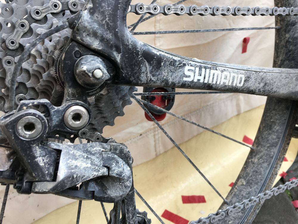 Kwiatkowski's Dura-Ace Di2 9150 rear derailleur