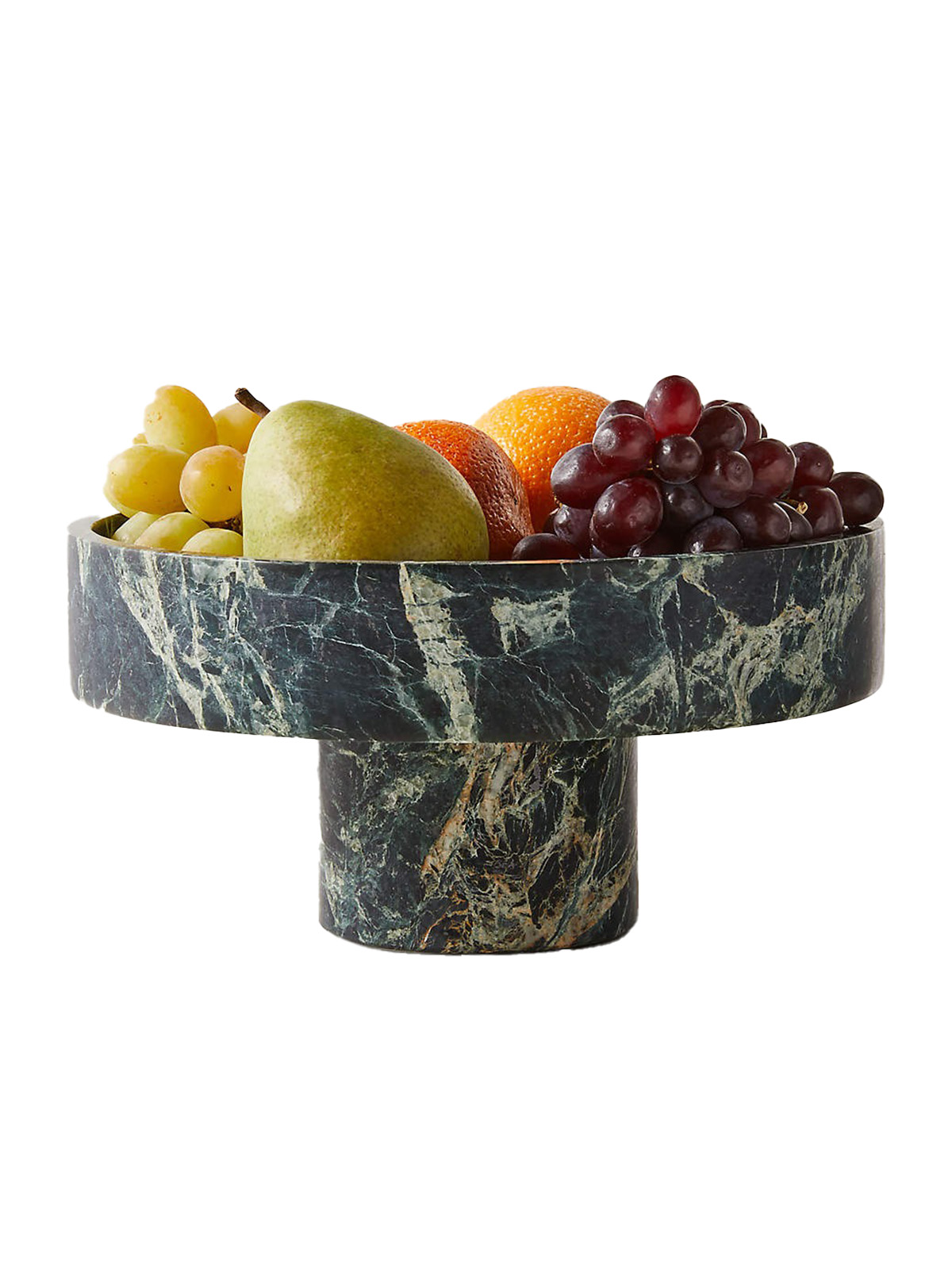 cb2, Orcino Green Marble Fruit Bowl