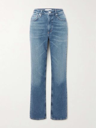 Zurie High-Rise Straight-Leg Jeans