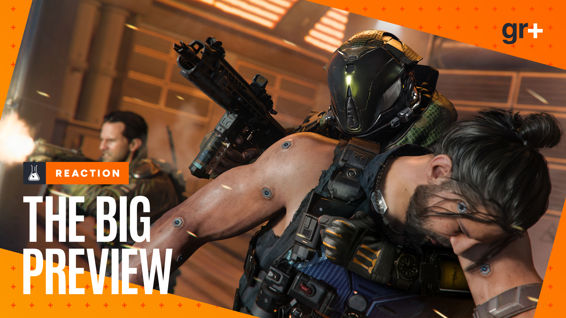 Black Ops 7 screenshot showing a body being used as a shield 