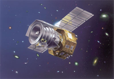 An artist&#039;s conception of the Japanese Aerospace Exploration Agency&#039;s Akari infrared space telescope.